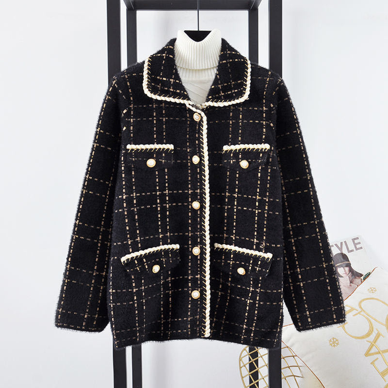 Women's Short Knitted Cardigan Small Fragrance Coat