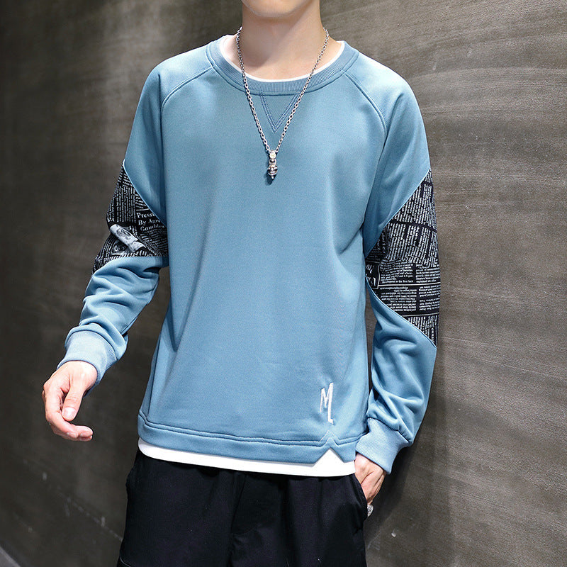 Men's Korean-style Trendy Handsome Loose Top Wear Middle School Casual Sweatshirt