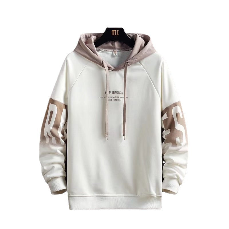 Hooded Sweater Men's Loose And Versatile Plush Sports Top