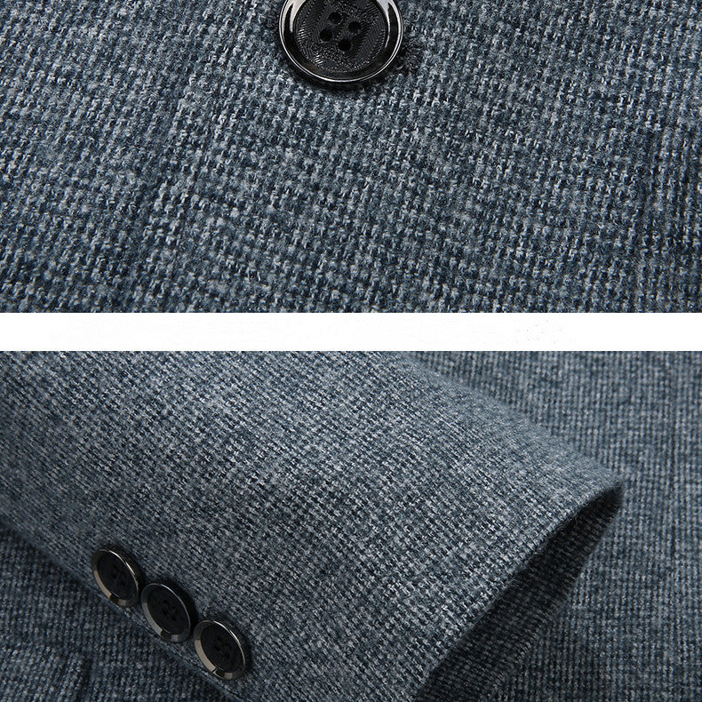 Men's Knitting Suit Casual Nylon Coat