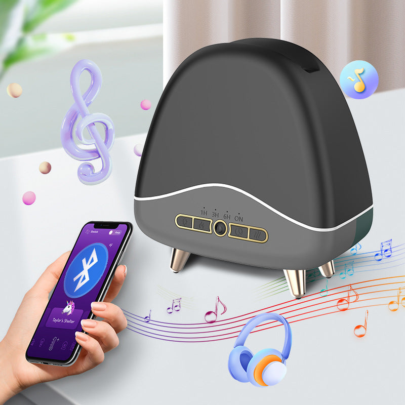 Ultrasonic Flame Aroma Diffuser Wood Grain Household Humidifier