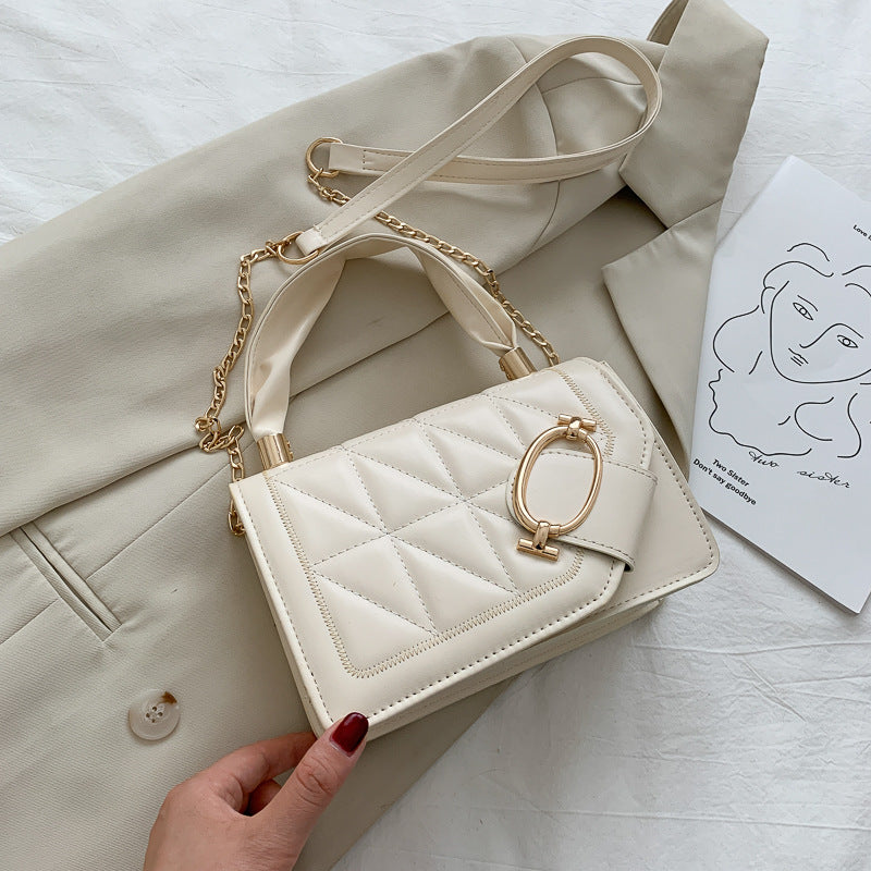 Fashion Portable Small Square Bag With Chain Shoulder