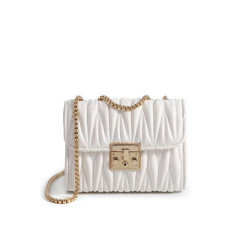 Women's Niche Design Pu Chain Messenger Bag