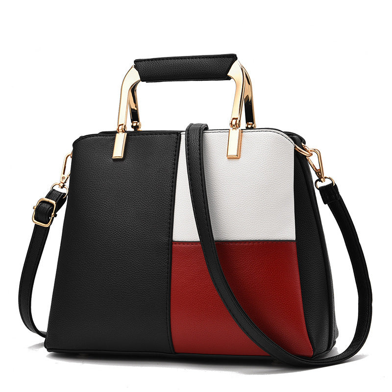 Fashion Color Matching Portable Large One-shoulder Diagonal Bag