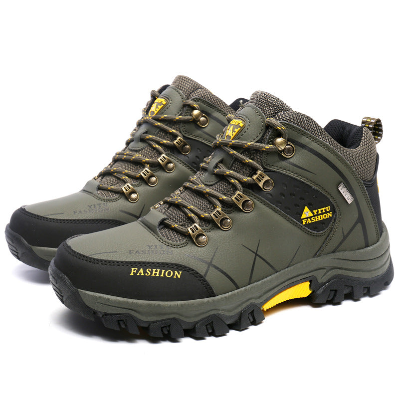 High-top non-slip hiking shoes