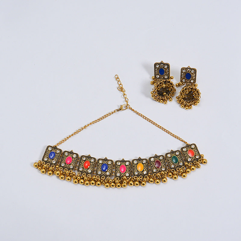 Wedding Traditional Bell Beaded Necklace Women's Fashion