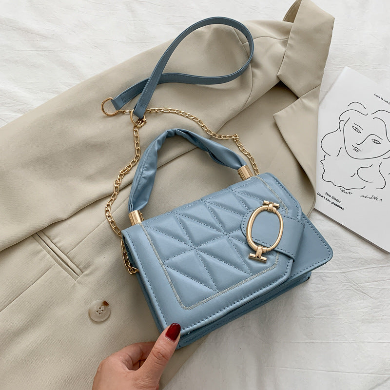 Fashion Portable Small Square Bag With Chain Shoulder