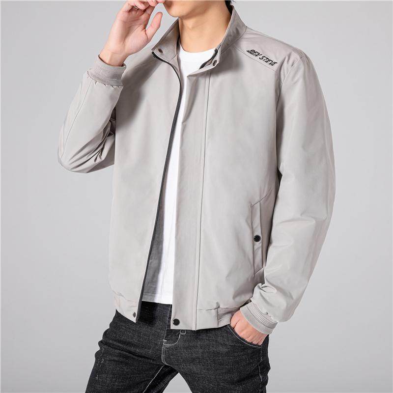 Men's Shirt Stand Collar Large Size Loose Youth Jacket