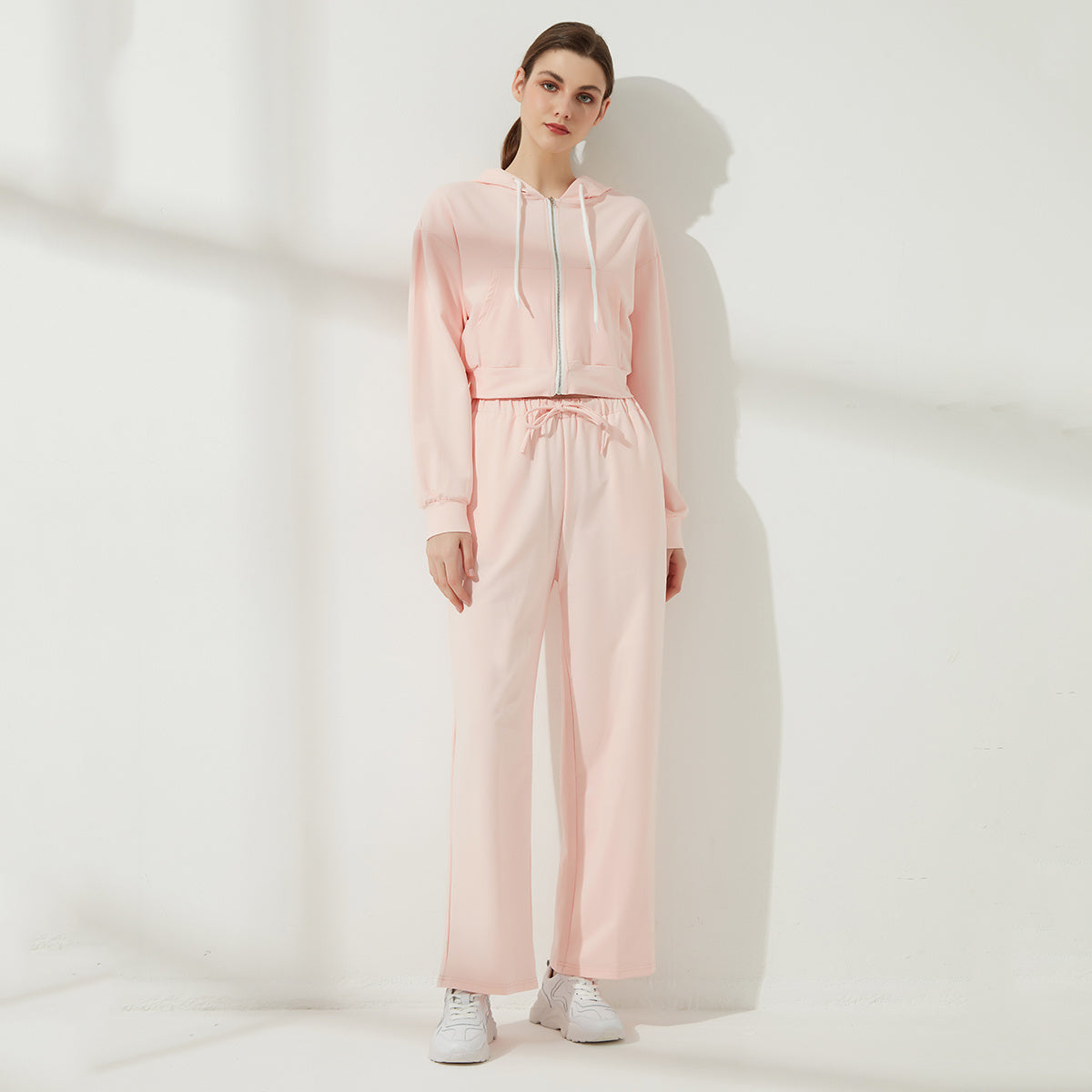 Fashion Women's Retro Solid Color Sweater Suit