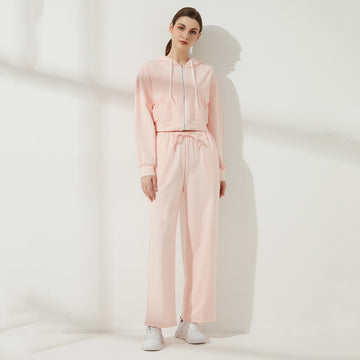 Fashion Women's Retro Solid Color Sweater Suit