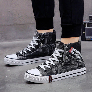 High-top canvas shoes for lovers