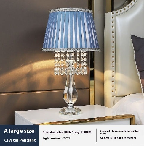 Fashionable Crystal Dimming Remote Control Desk Lamp Lighting