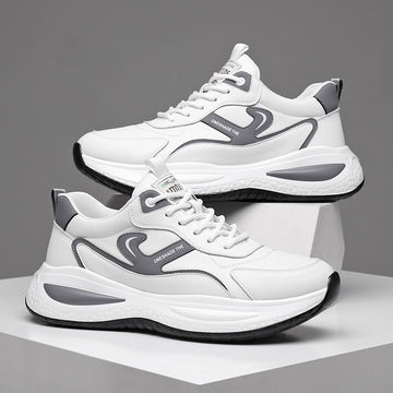 Leather Casual White Shoes Men's Outdoor Mountaineering