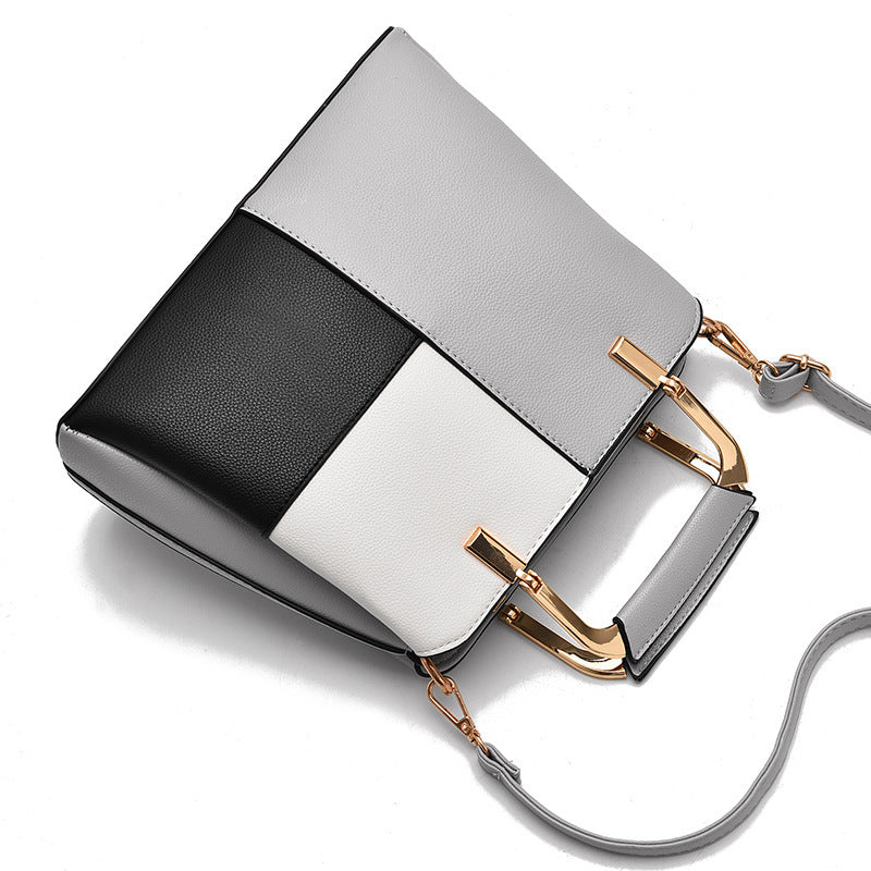 Fashion Color Matching Portable Large One-shoulder Diagonal Bag