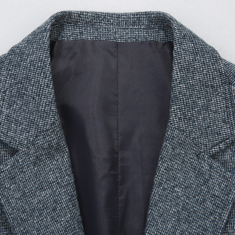 Men's Knitting Suit Casual Nylon Coat