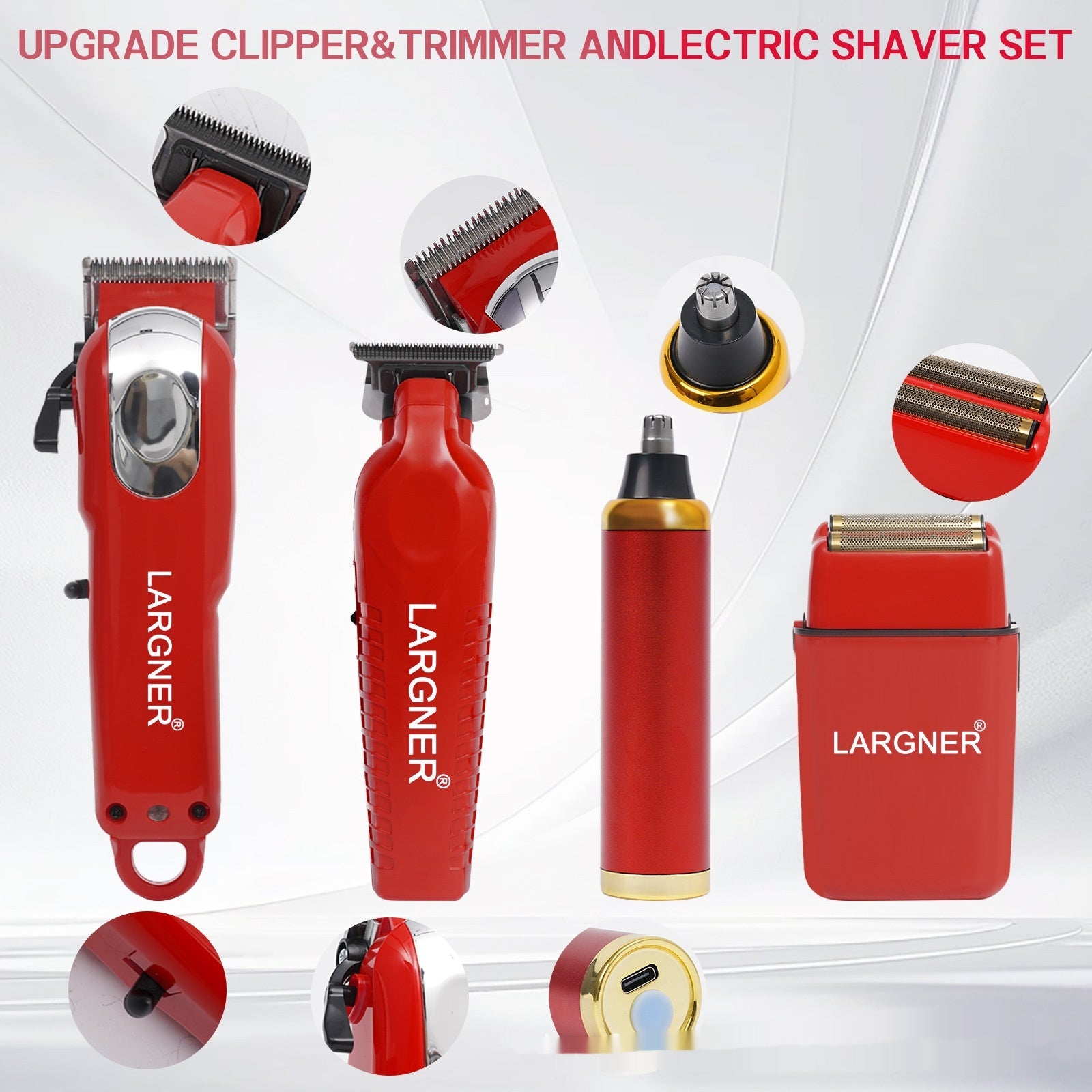 Household Portable Low-noise Five In One Electric Shaver