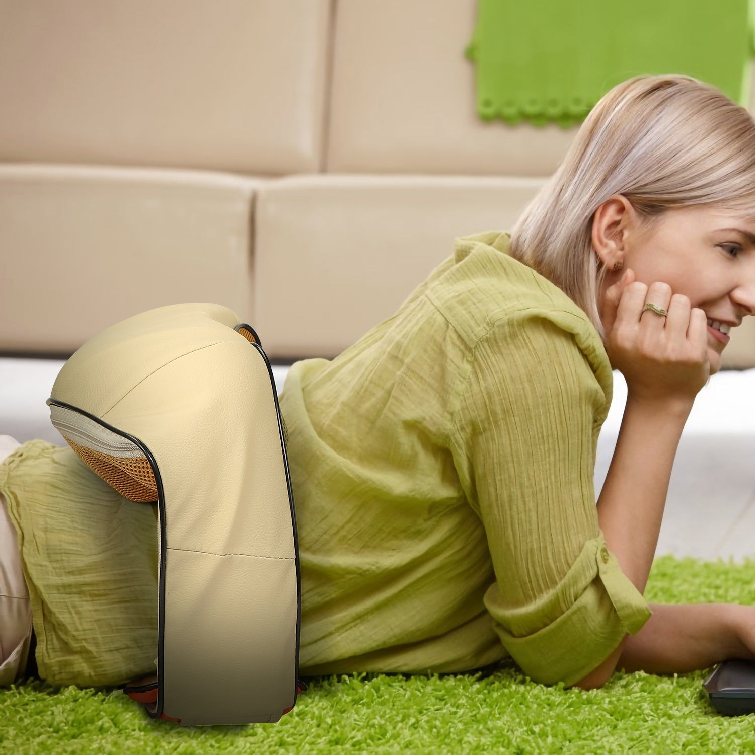 1Pc Neck Shoulder Massager Electric Back Massage Cape With Heat Deep Tissue 3D Kneading Massage Neck Waist Shiatsu Massager Pillow For Muscles Pain Relief Relax In Car Office And Home