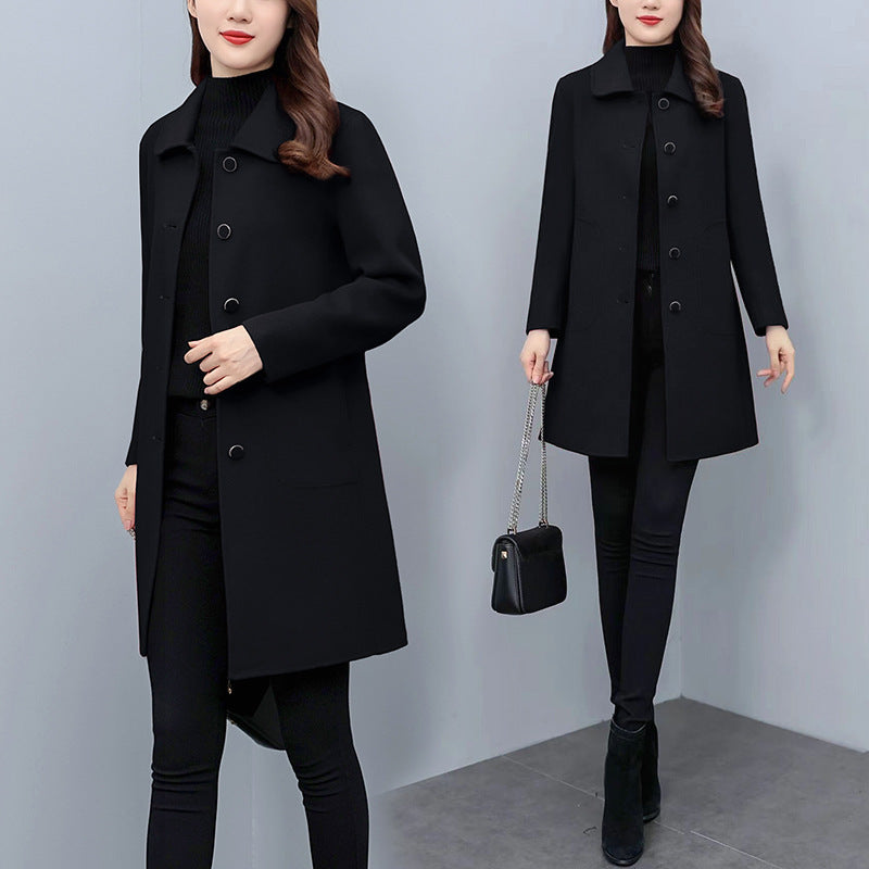 Autumn And Winter Woolen Coat Women