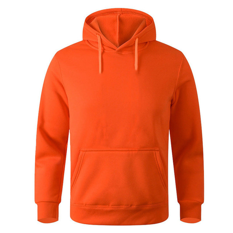Solid Color Hooded Pullover Men's Sweater