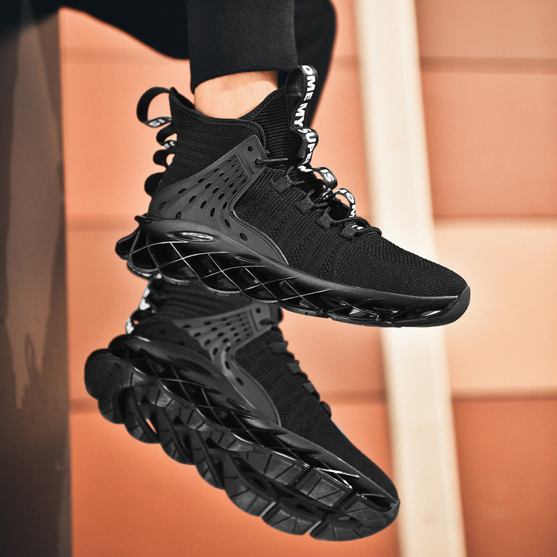 Breathable fly weave blade soles shoes