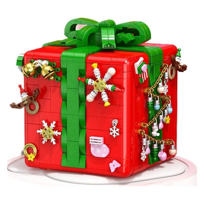 Christmas Organ Box Christmas Tree Music Box Creative Building Blocks Toys