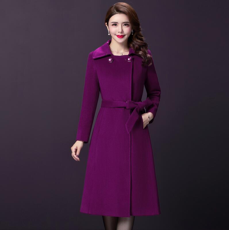 Women's Mother's Winter Woolen Coat