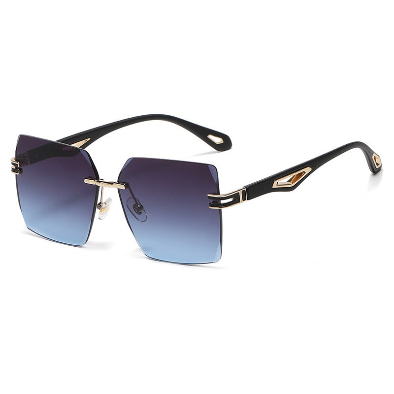 European And American Frameless Trimming Sunglasses Fashion