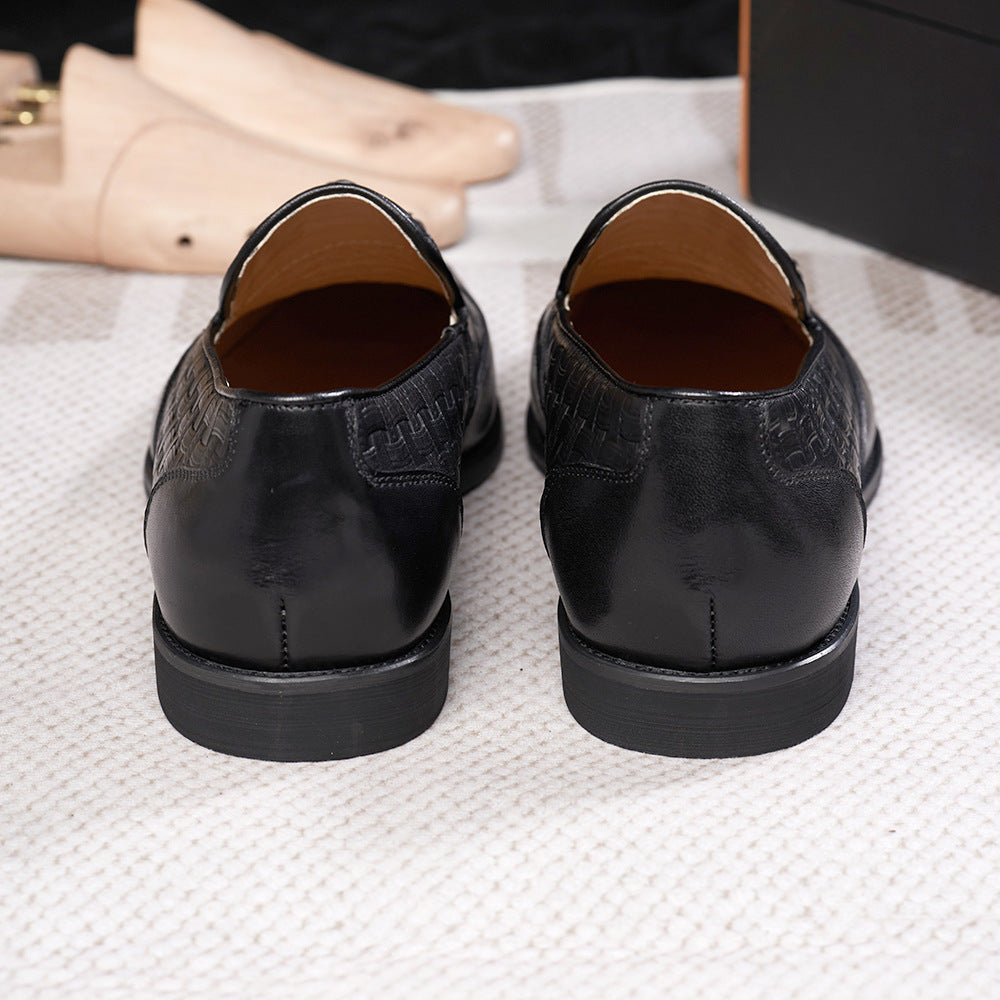 Men's Tassel Business Casual Leather Shoes Handmade Wedding Banquet