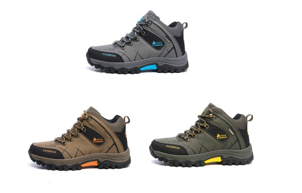 High-top non-slip hiking shoes