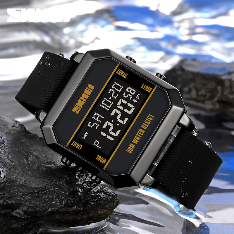 Multifunctional Student Sports Watch Waterproof Chronograph Stopwatch Men