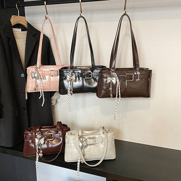 Commuter Texture Underarm Shoulder Handbag