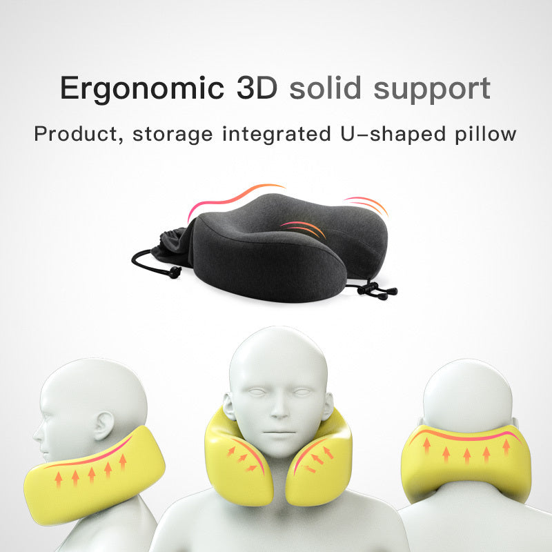 Car Travel Portable U-shaped Cervical Pillow
