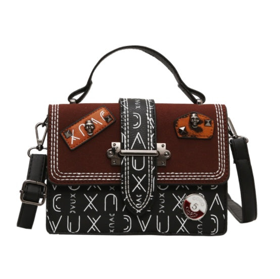 Versatile Ins Messenger  Badge Fashion Hand Small Square Bag