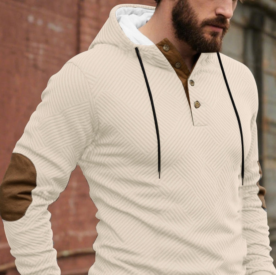 Men's Simplicity Trendy Loose Hooded Casual Fashion Pullover