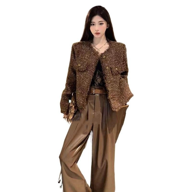 Polyester Women's Tassel Short Cardigan Top