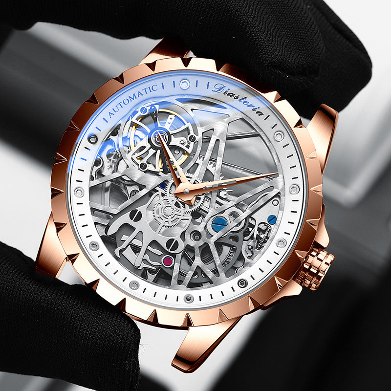 Daystar fish scale mechanical watch