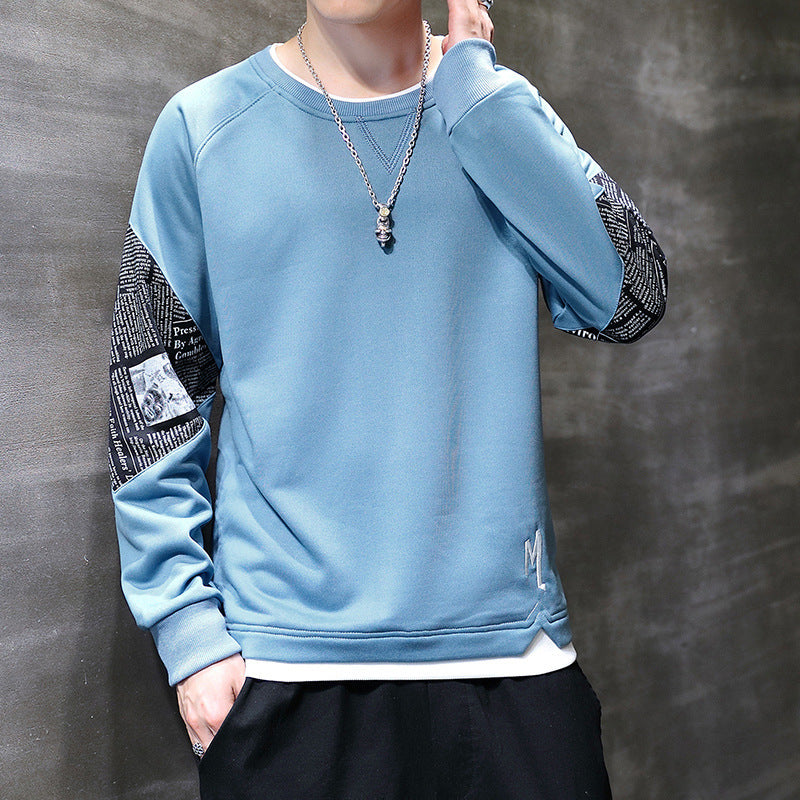 Men's Korean-style Trendy Handsome Loose Top Wear Middle School Casual Sweatshirt
