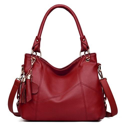 Soft leather cross-body shoulder bag