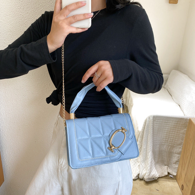 Fashion Portable Small Square Bag With Chain Shoulder