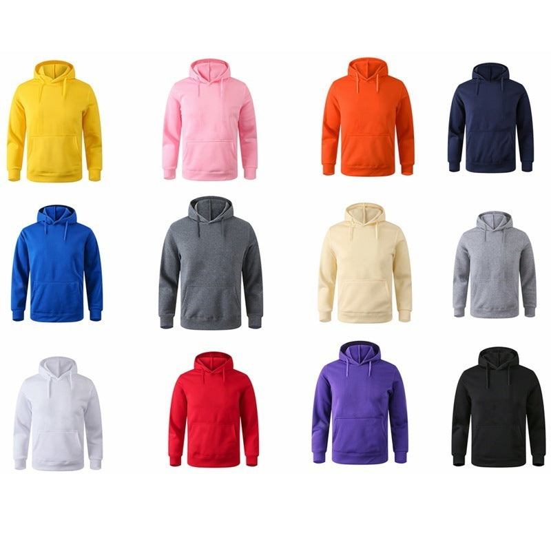 Solid Color Hooded Pullover Men's Sweater