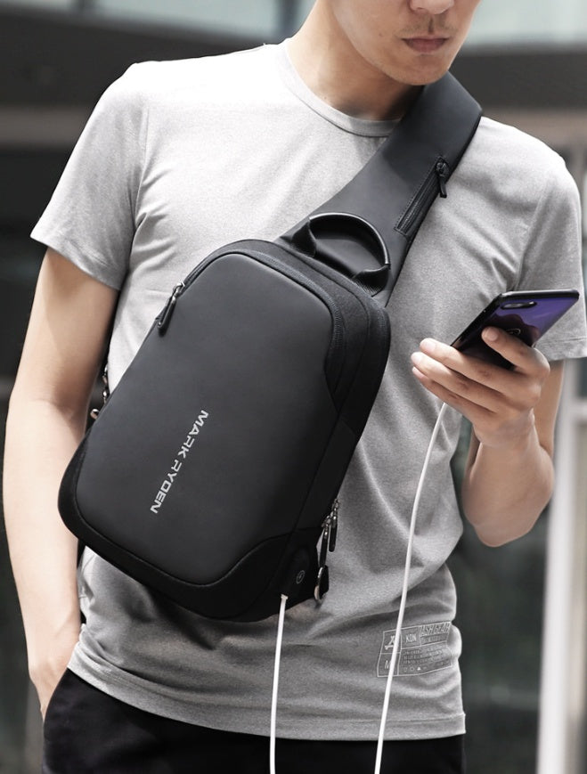 Men's bag shoulder bag casual small backpack
