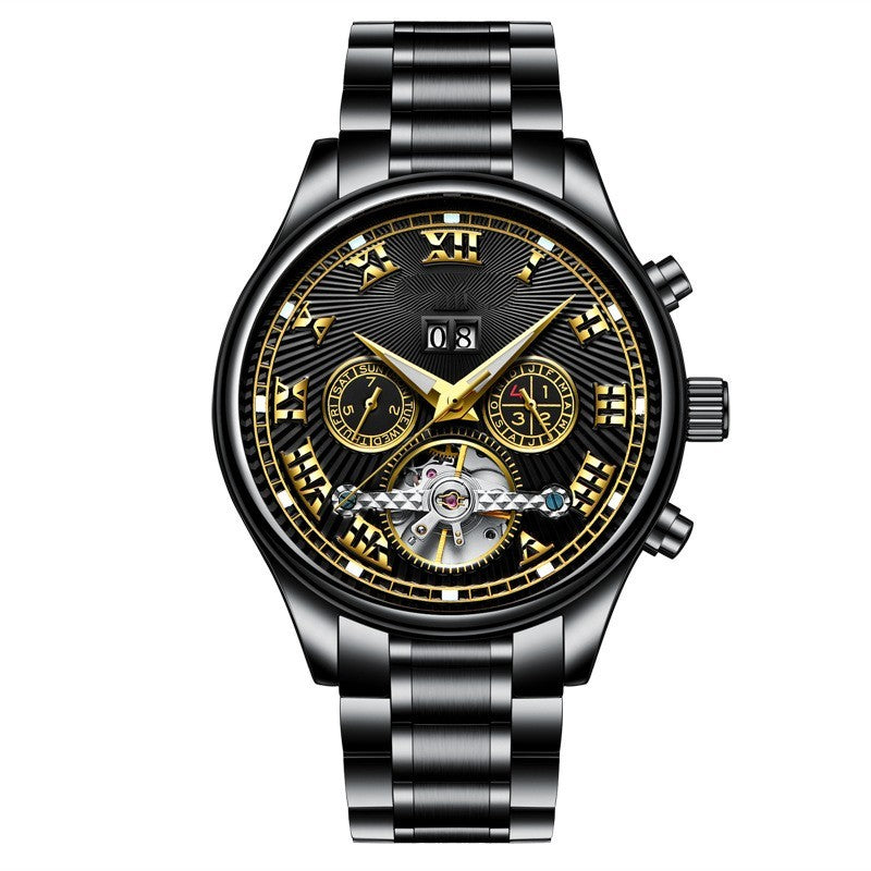 Men's Fully Automatic Mechanical Watch Fashion Calendar Waterproof