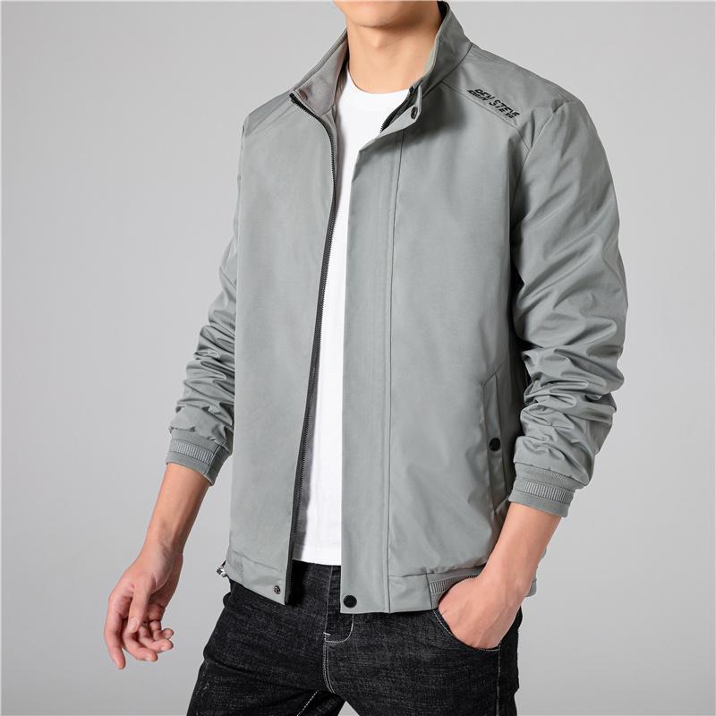 Men's Shirt Stand Collar Large Size Loose Youth Jacket