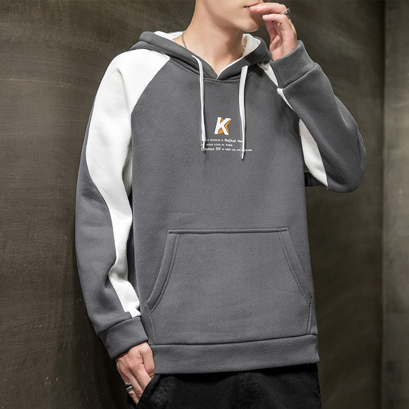 Men's Hooded Long Sleeve Sweatshirt Jacket