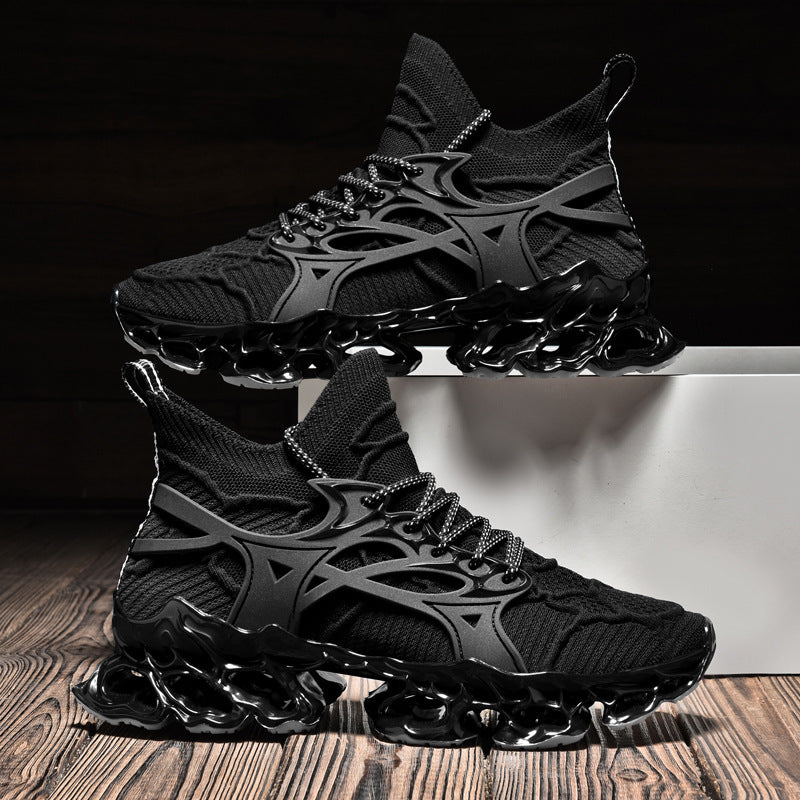 Trendy Men's Flyknit Mesh Casual Sneakers