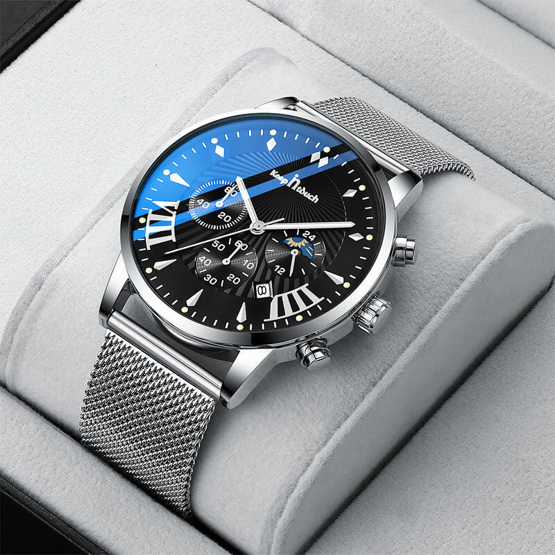 Multifunctional Business Men's Watch Luminous Waterproof Six-pin