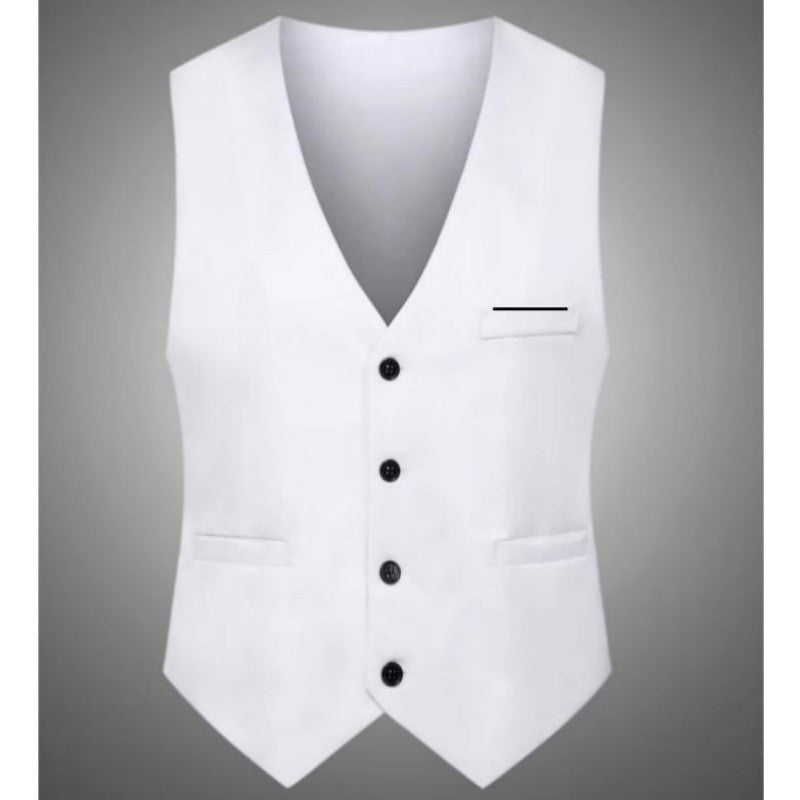 Men's Solid Color British Fashion Suit Vest