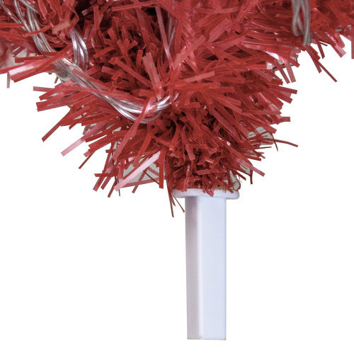 6FT Hinged Fir Artificial Fir Bent Top Christmas Tree, Xmas Tree Bendable Santa Hat Style Christmas Tree Holiday Decoration,1250  Branch Tips, 300 LED Lights X-mas