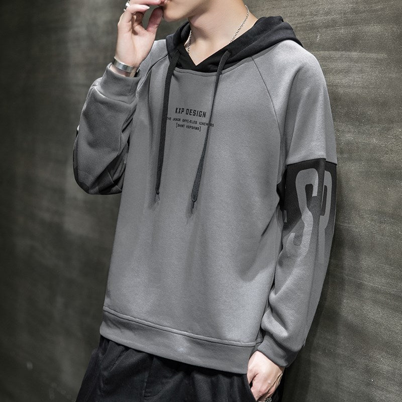 Men's New Autumn Hooded Loose Long Sleeve Top Sweatshirt