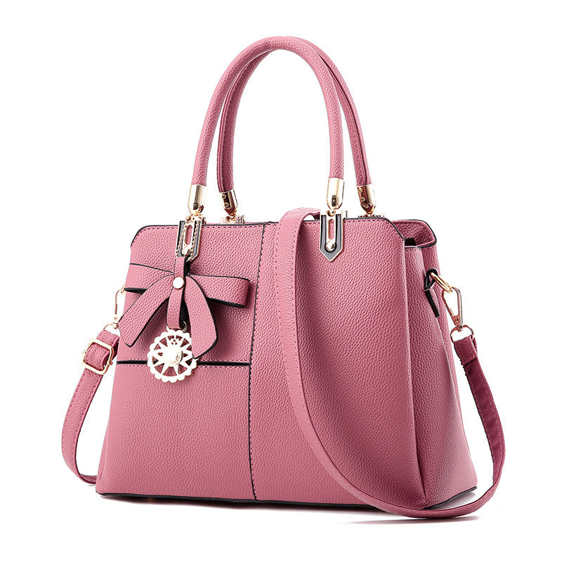 Women's contrast color handbag shoulder bag